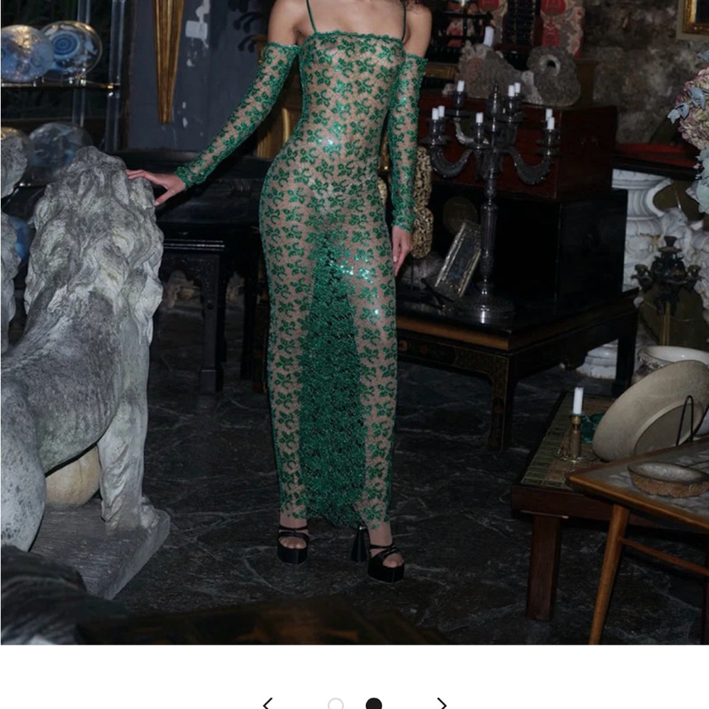 Elegant Green Maxi Dress